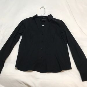 Black button up dress shirt